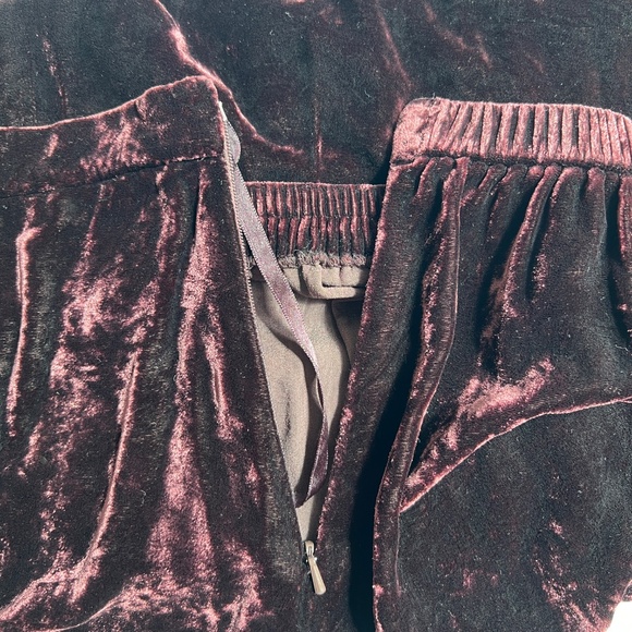 Eileen Fisher Skirt Velveteen S Maxi Long Purple Pull on Whimsigoth Dark Fairy - Picture 5 of 6